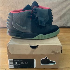 Air Yeezy 2 Solar Red Rare Nike Off White Size 8